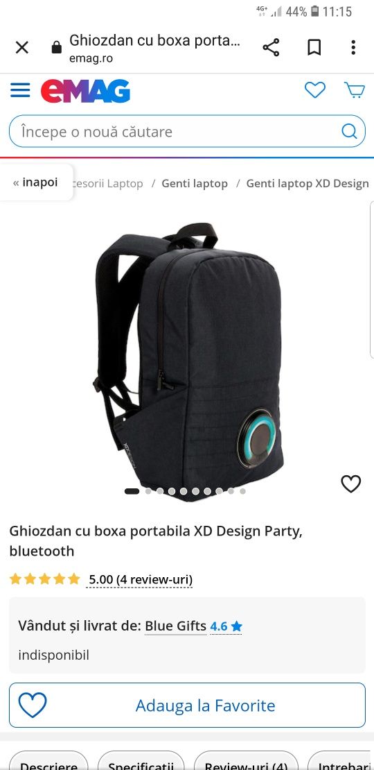 Rucsac pt laptop cu boxa