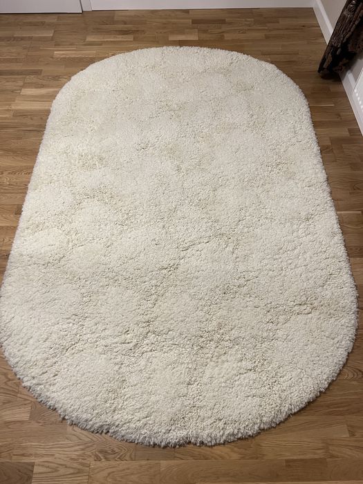 Vand  Covor oval alb