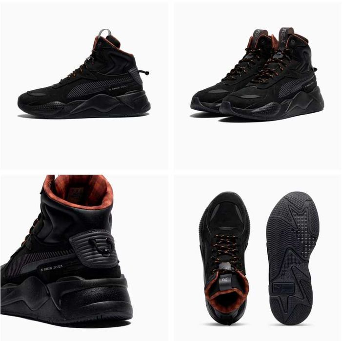 Adidasi PUMA RS-X Mid Black Ice marimea 40.5 [NOI]