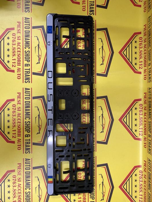 Set 2 suporti numar numere inmatriculare Dacia Logan Dacia Duster