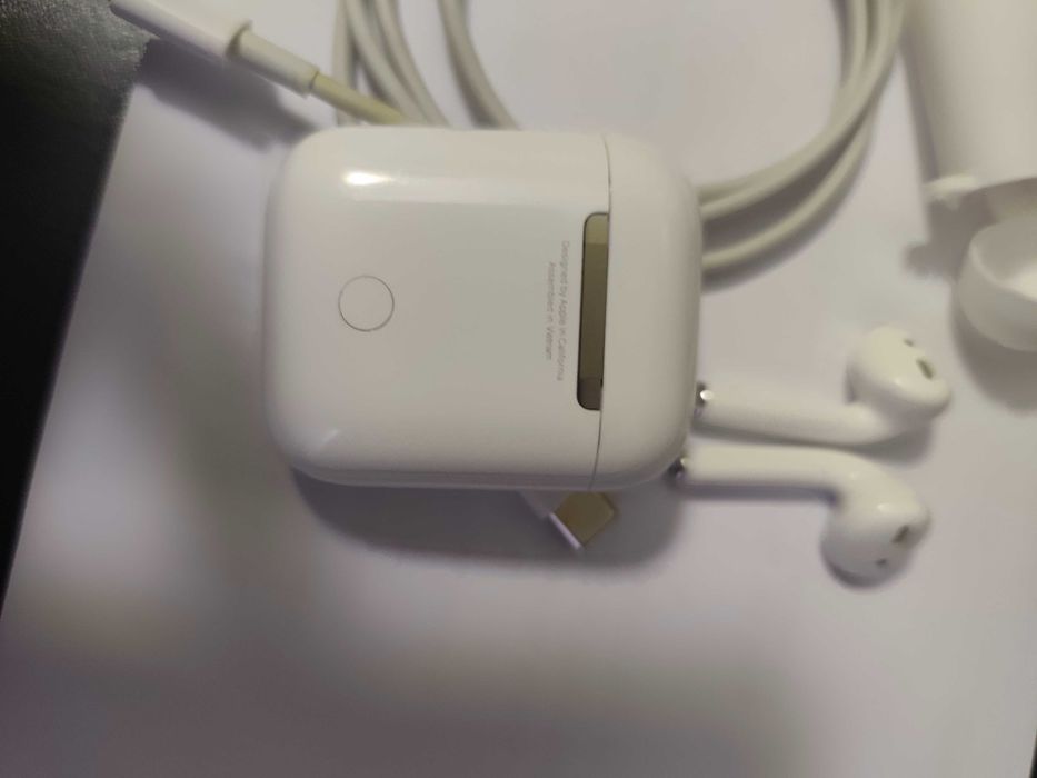 Airpods 2 Apple original cablu și husa