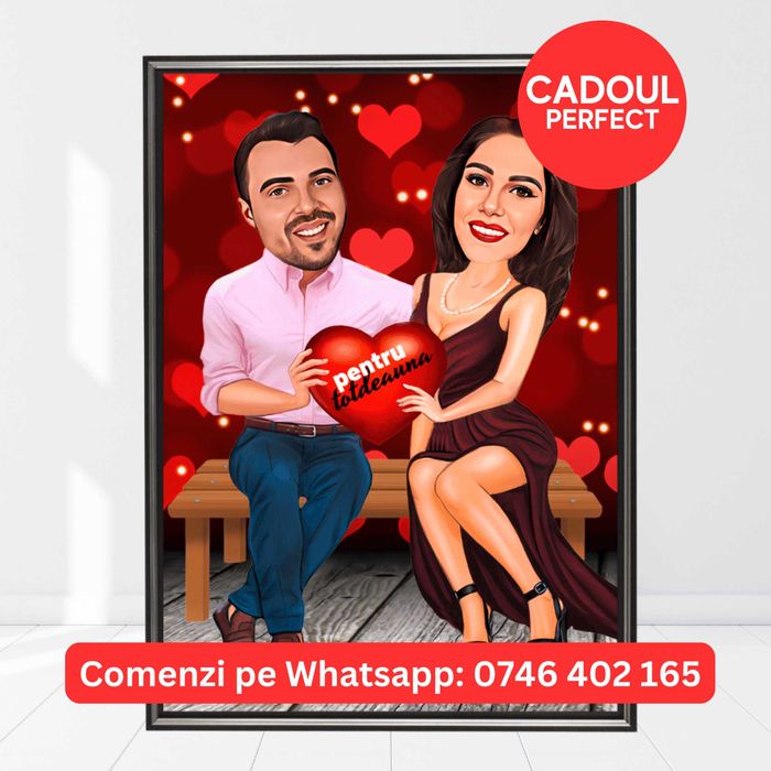 Portrete Caricaturi Tablouri Cadouri Personalizate Femei Barbati Cuplu
