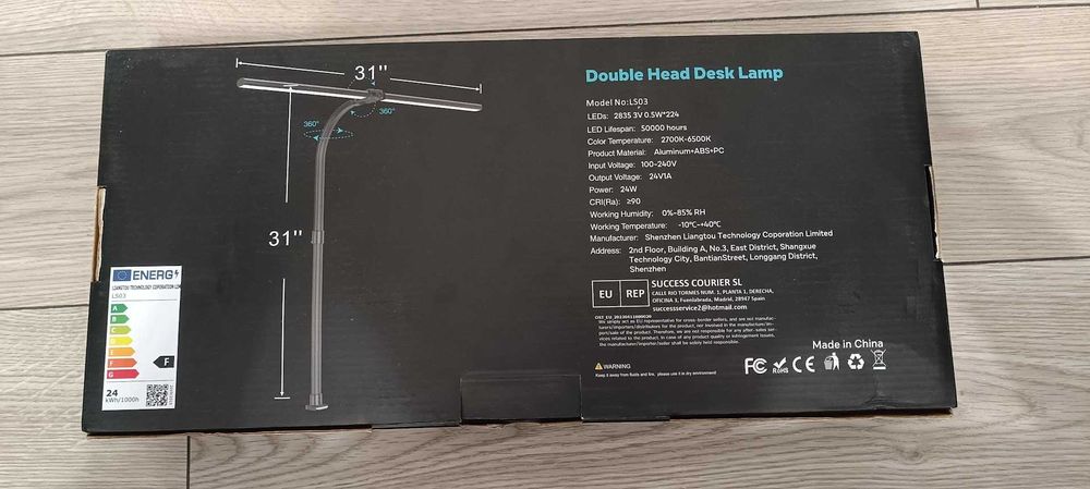 Lampa de birou APMIEK 24W, 100 de moduri