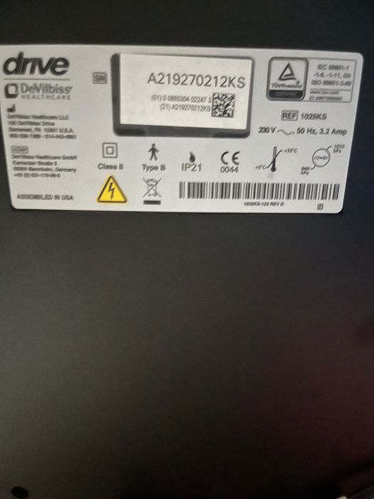 Concentrator Oxigen DeVillbiss 1025KS