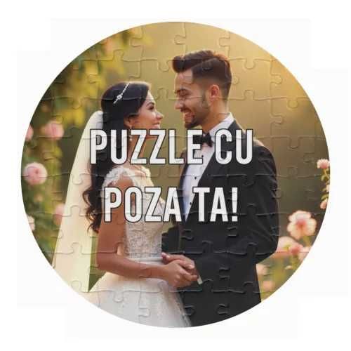 Puzzle personalizat cu poza ta, rotund, dreptunghi, inima, la 27.5 lei