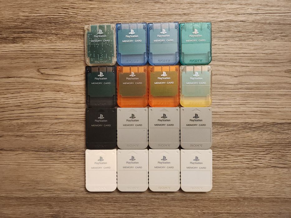 Lot carduri de memorie pentru PlayStation 1 (PS1)