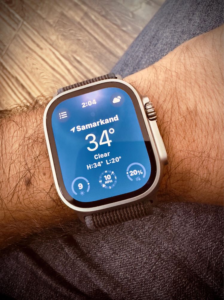 “Apple Watch Ultra 2 Trail Loop Band Gray Color”