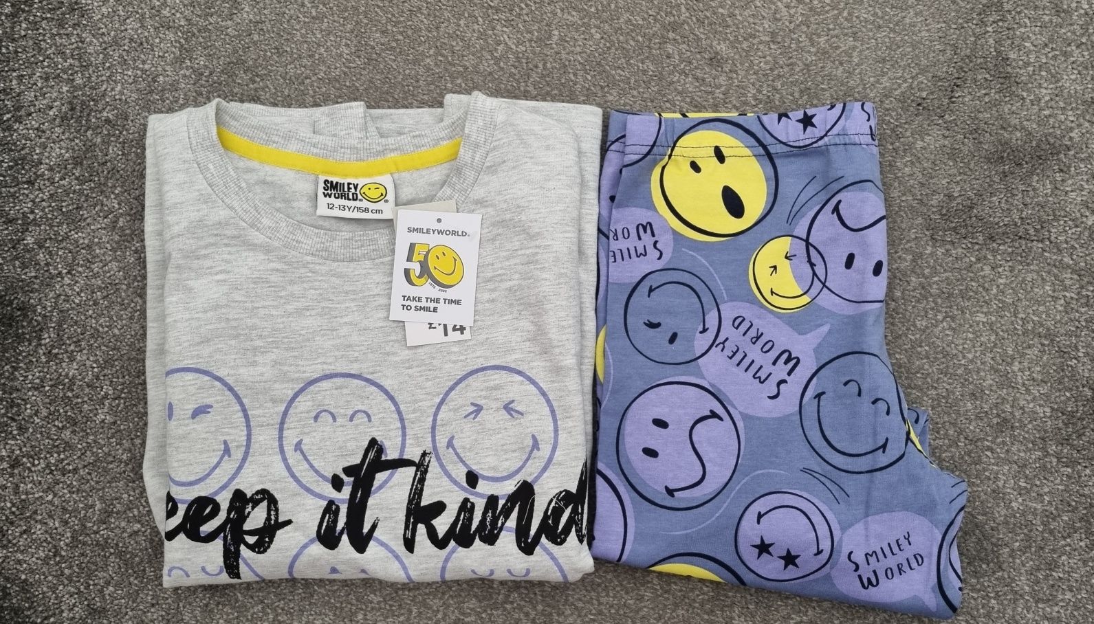 Pijamale copii Smiley World 12/13 ani