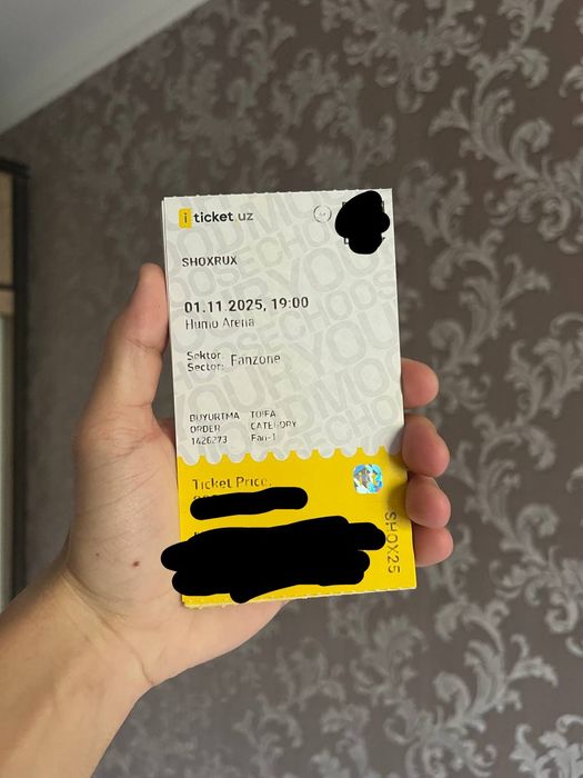 Shoxrux rep konsertga bilet