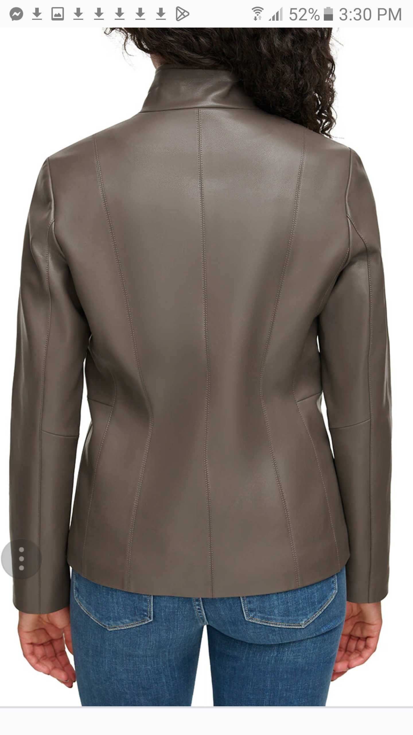 Ново дамско стилно яке Kenneth Cole изкуствена кожа размер М
