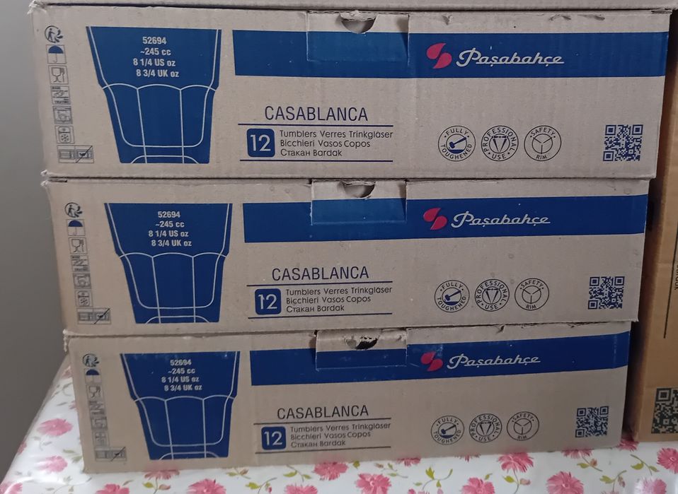 36 чаши за уиски Казабланка Casablanca 245 мл