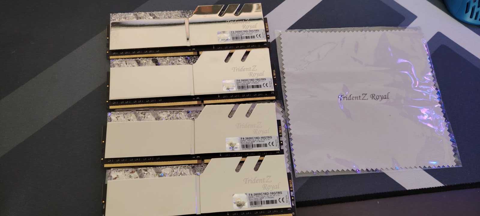 Рам памет G.SKILL Trident Z Royal RGB 32GB (4x8GB) DDR4 3600MHz B-die