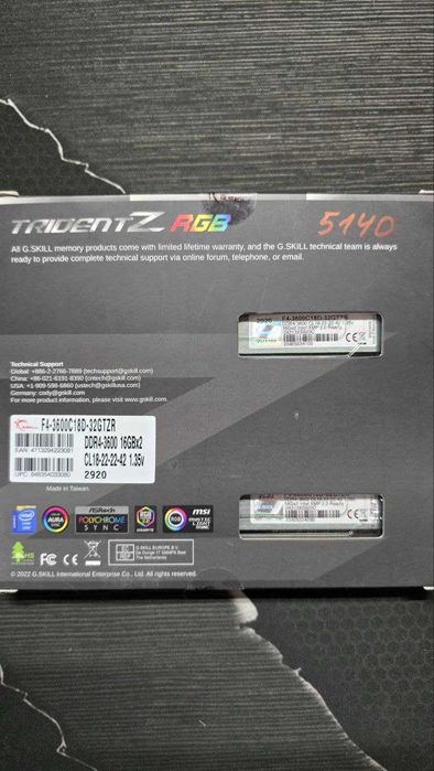 G.Skill Trident Z RGB DDR4 32GB (2x16GB)