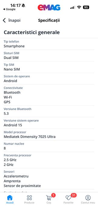 Vand telefon nou sigilat HONOR 400 lite garantie 2 ani
