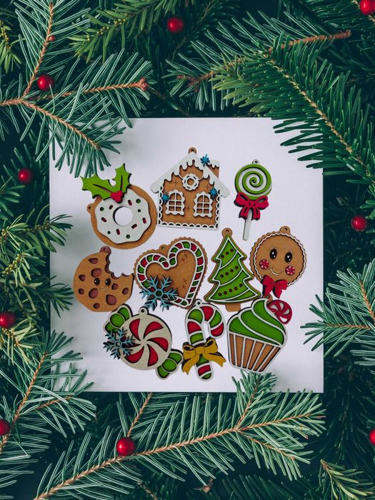 Дървени играчки за елха