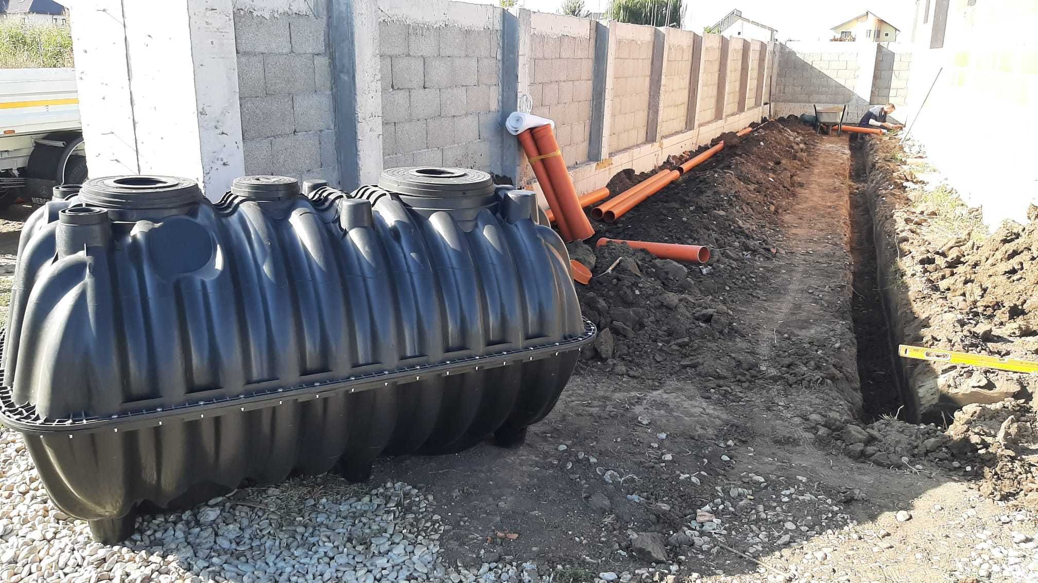 Fose septice cu montaj Cluj 1500l-2500l-3000l-5000l