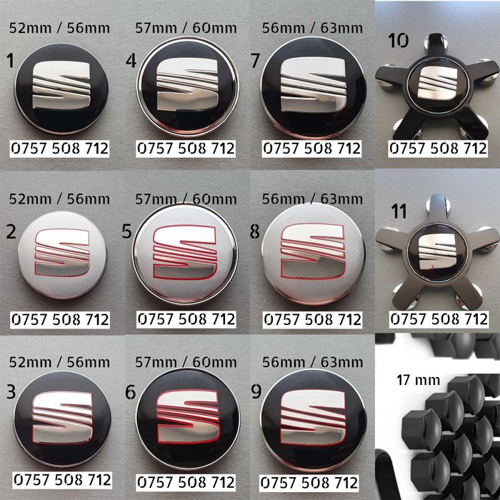 Capace jante aliaj KIA Seat VW AUDI Mercedes Porsche BMW Skoda