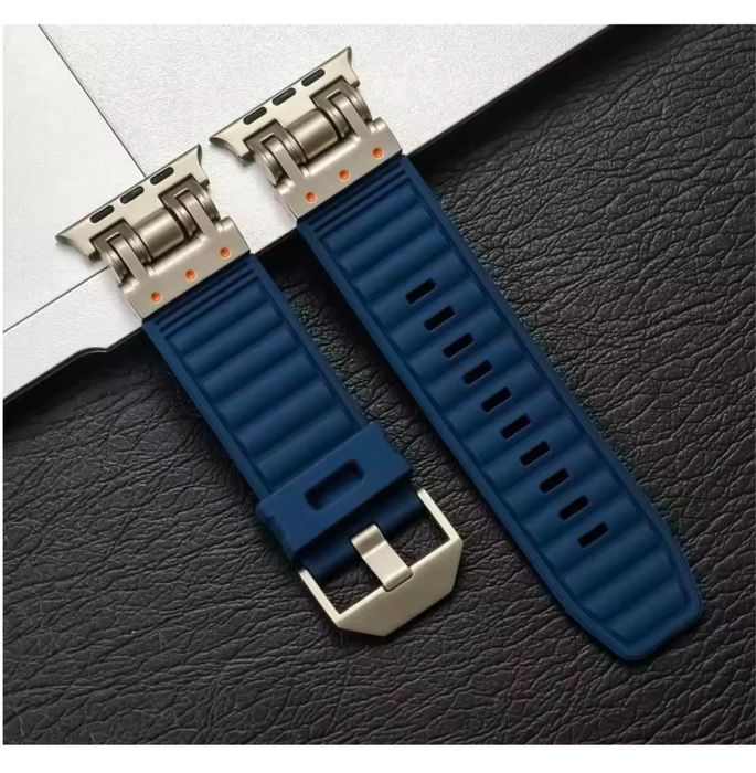 Curea Smart Titanium Ceas Apple Watch Orice Model Husa Folie Silicon