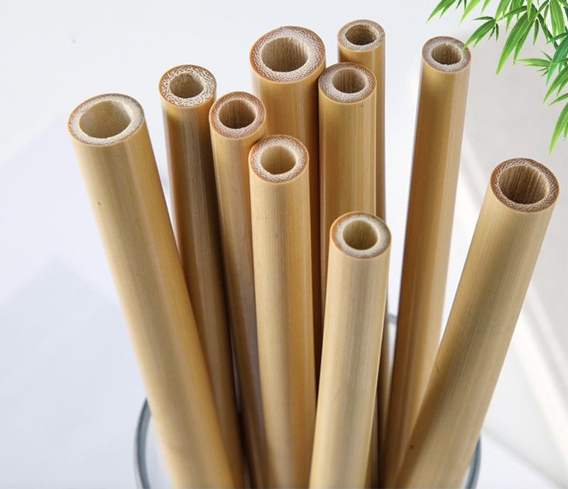 10 бамбук, бамбукови сламки+ четка и лъжички, нови.еко , био