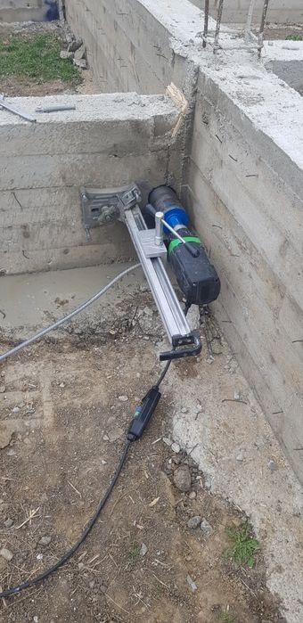 Gaura beton carota pentru hota, centrala.