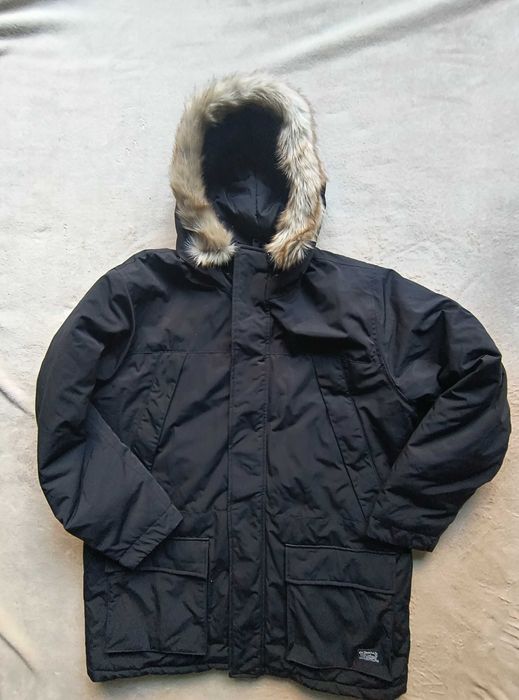 Мъжко яке Levis Parka, черно, Thermore Insulated с качулка Folsom