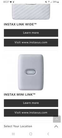 Instax mini 16 printer