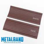 Sipca metalica vopsita mat maro ciocolatiu, caramiziu si gri de 0,45mm