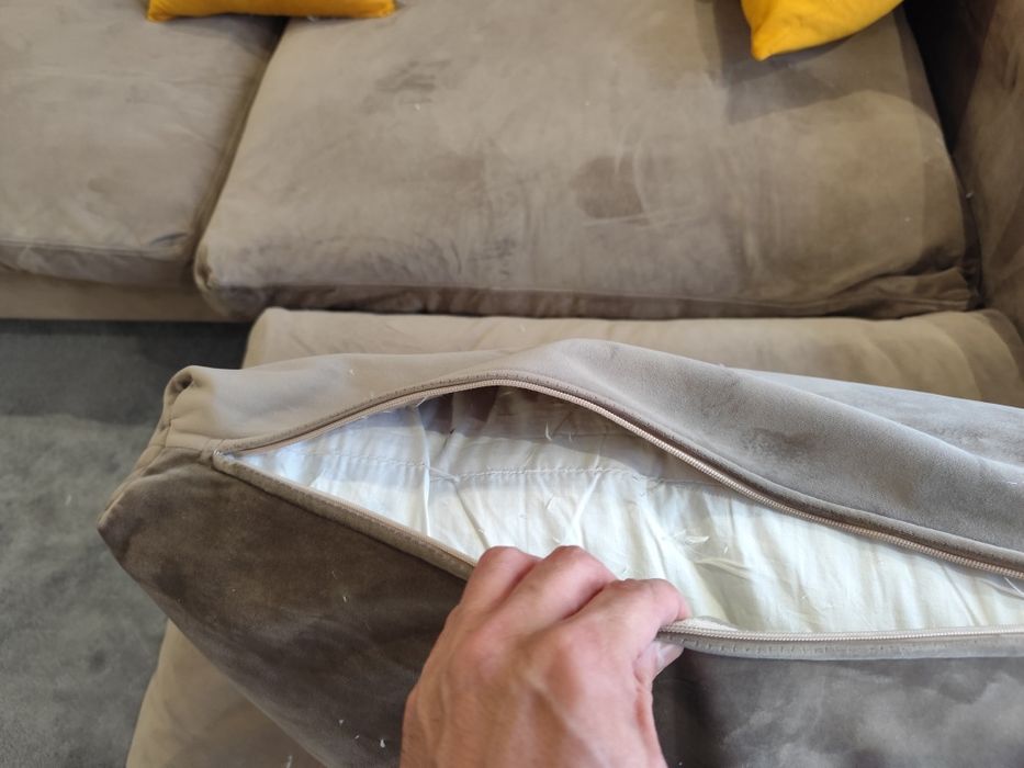 Диван от гъши пух и плюш 325/220