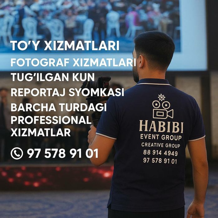 Foto & Video xizmatlari yuqori sifat arzon narxlarda.