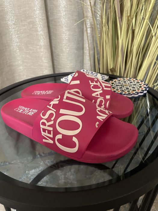 Розови Чехли Versace Jeans Couture