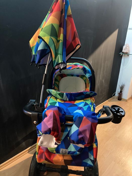 Carucior copii 3 in 1 Hybryd Adamex Rainbow Y123