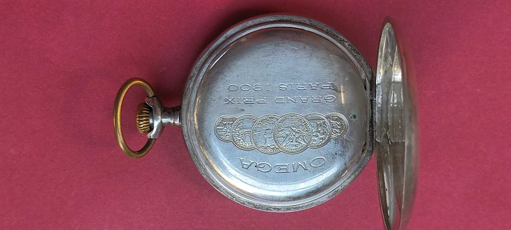 Ceas de buzunar Omega argint 800