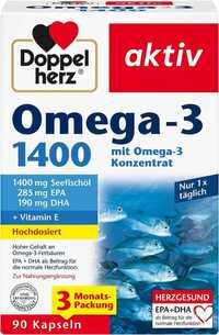 Doppelherz Omega-3 1400 мг высокие дозы концентрата омега-3+вит Е