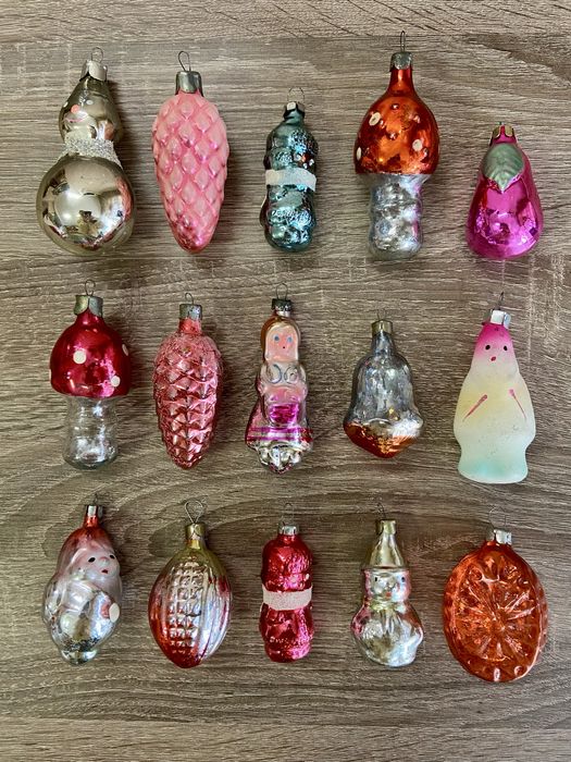 Винтидж съветски коледни играчки за елха