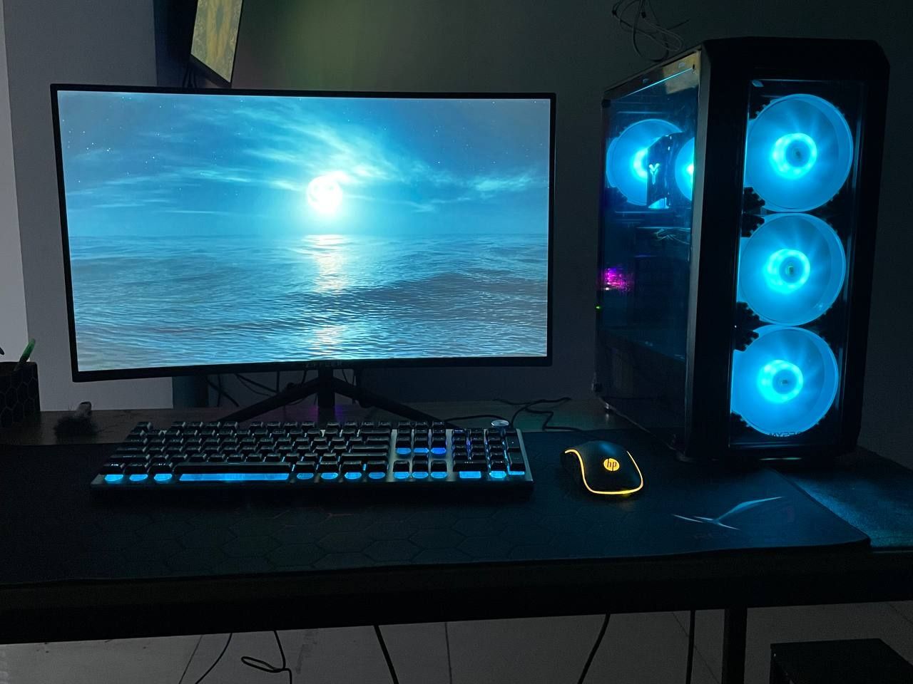 Компьютер xeon 2680v4 14/28поток/RX 580 8/SSD240/HDD500