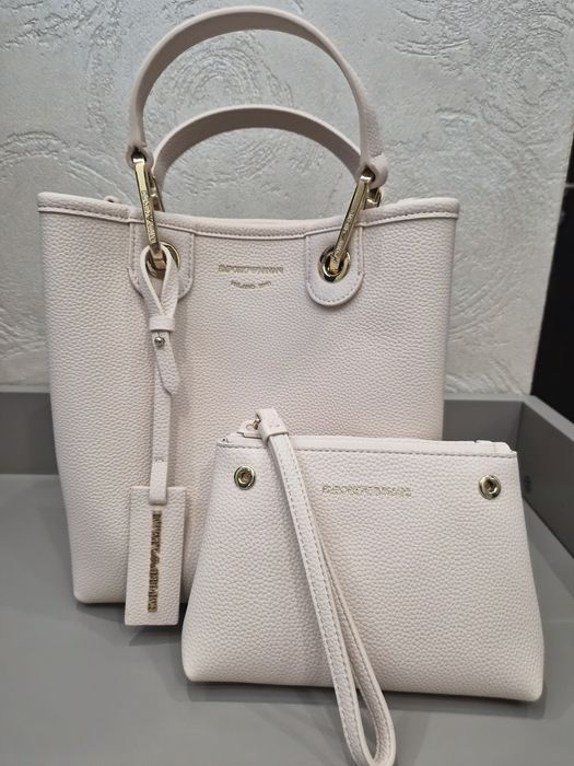Чанта Emporio Armani - естествена кожа