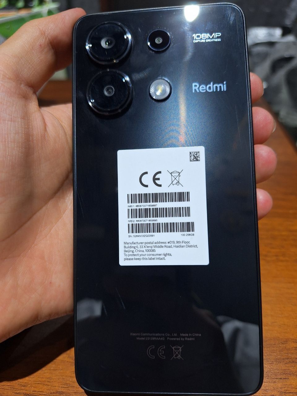 Redmi Note 13 8/256 4G Qora