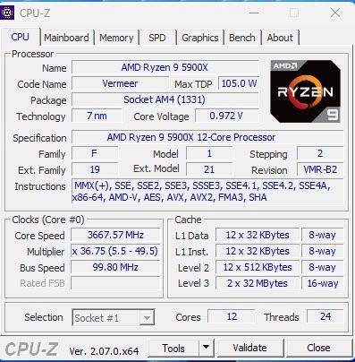 PC Gaming RGB RTX 3080 Ryzen 9 5900x 32gb