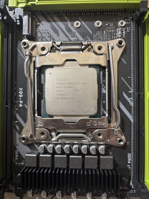 Placa de baza X99-P4 + procesor intel xeon E5 2680 v3+ RAM 16GB + Cool