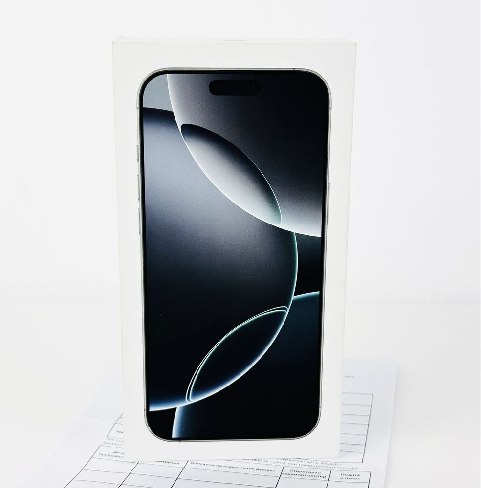 НОВ! Apple iPhone 16 Pro Max 1TB White Titanium 2г. Гаранция!