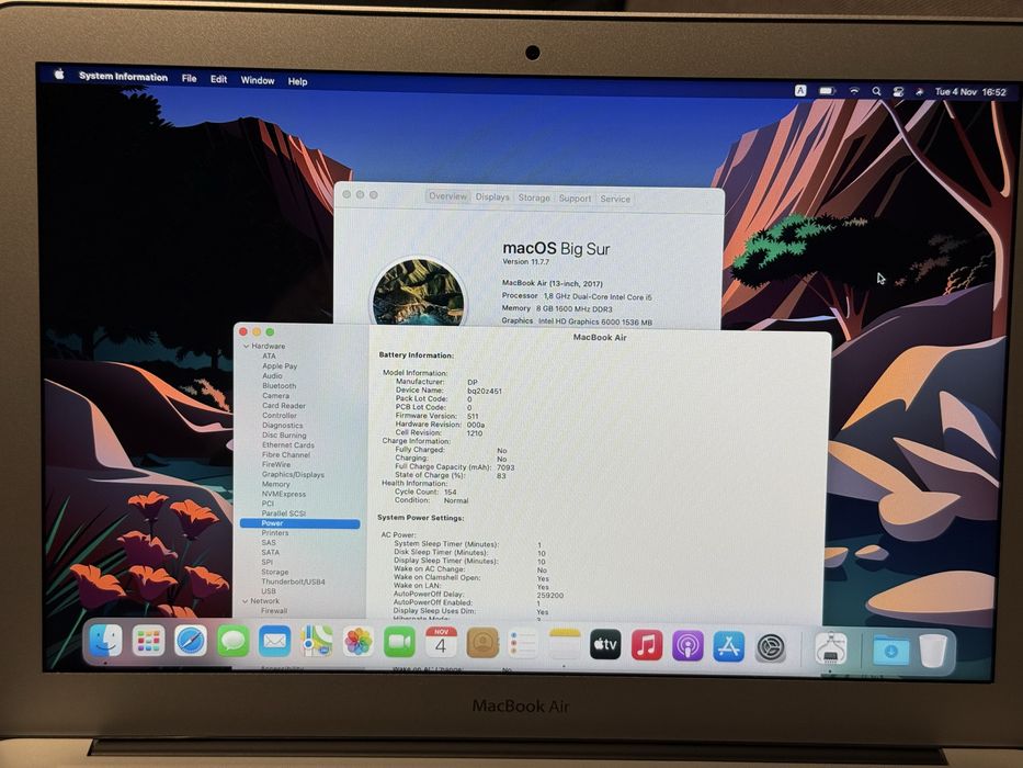 Като Нов 13,3' Macbook Air 2017/Intel Core i5/8GB Ram/256GB SSD