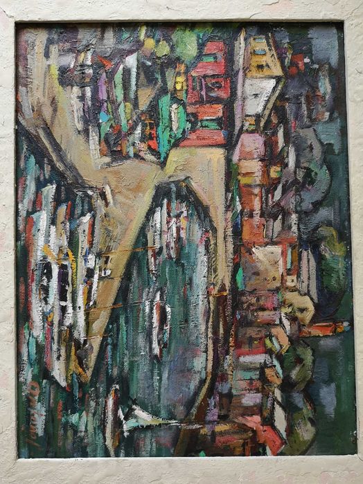 Картина Пейзаж от 70те г на 20 в. на известния художник Христо Антонов