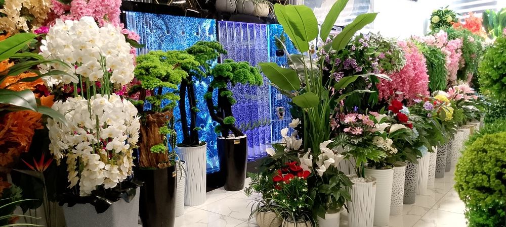 Искусственные цветы и деревья Суний гуллар ва дарахтлар