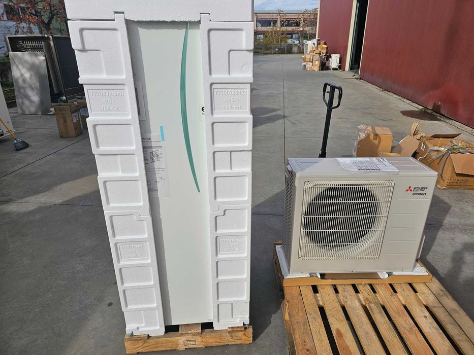 Високотемпературна термопомпа Mitsubishi QUNZ-W40VA - R744/CO2 с буфер