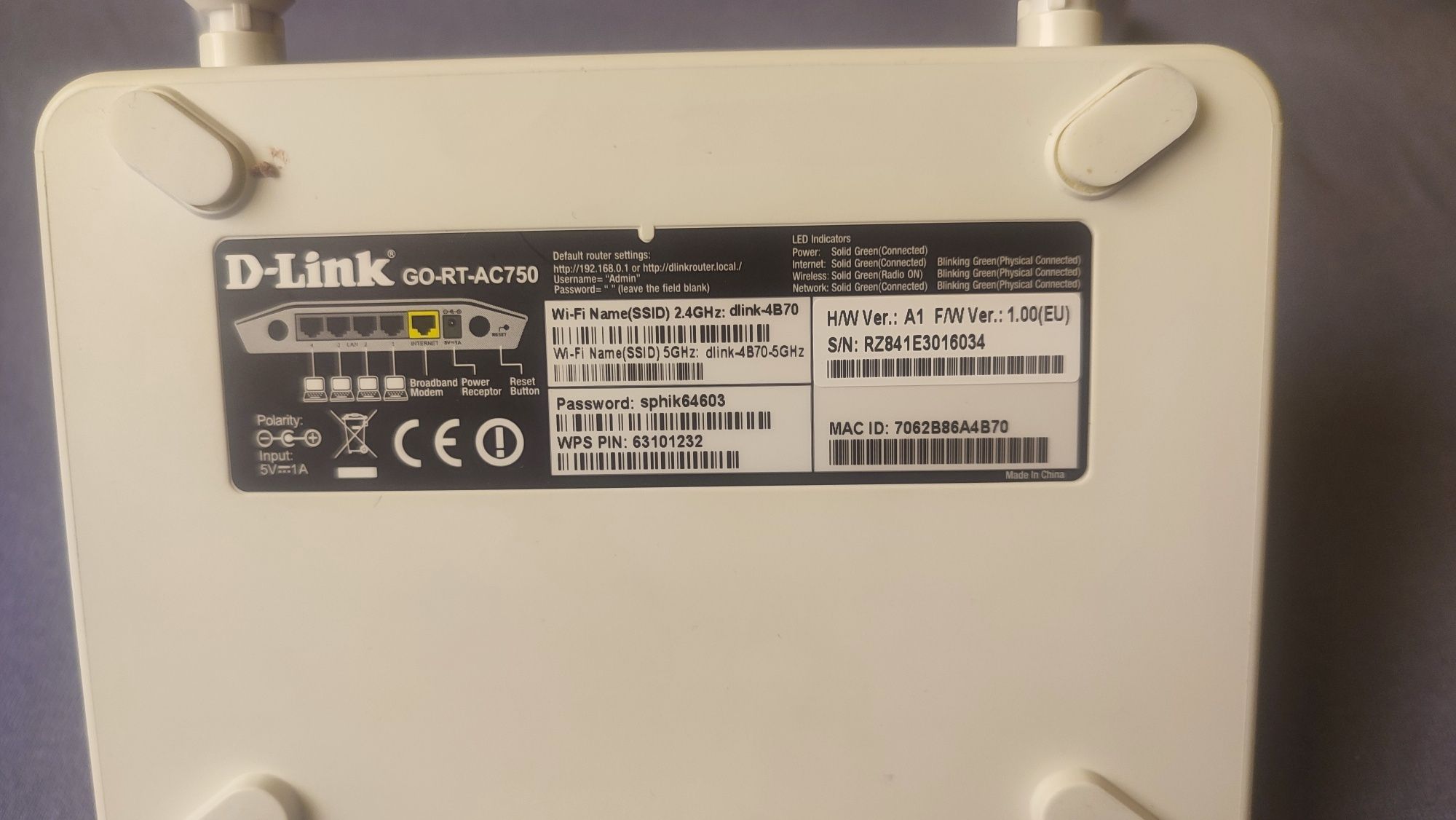 Dlink GO-RT-AC750