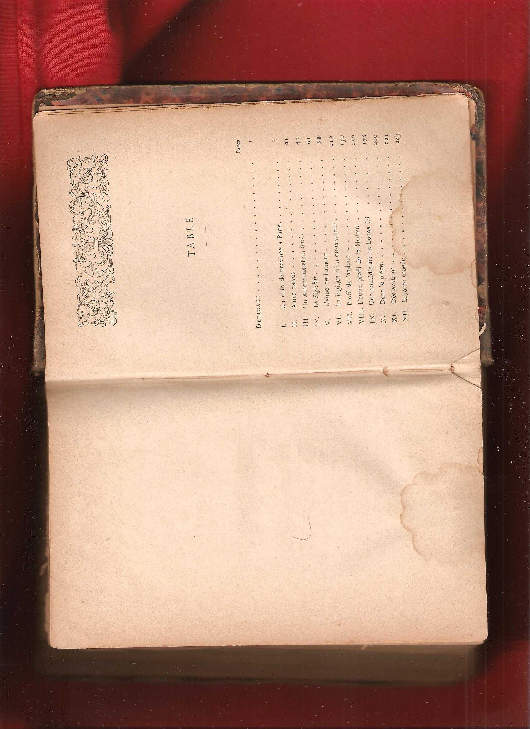 - MENSONGES- Old book 1800  in French language