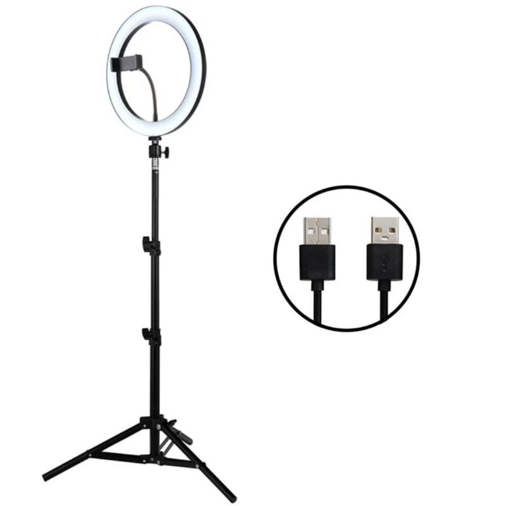 Комплект Led/Лед  ринг лампа с трипод - RING FILL LIGHT, 10 ИНЧА