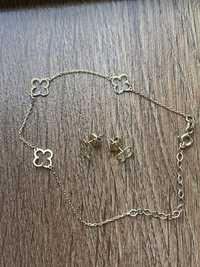 Set bratara si cercei aur 14k