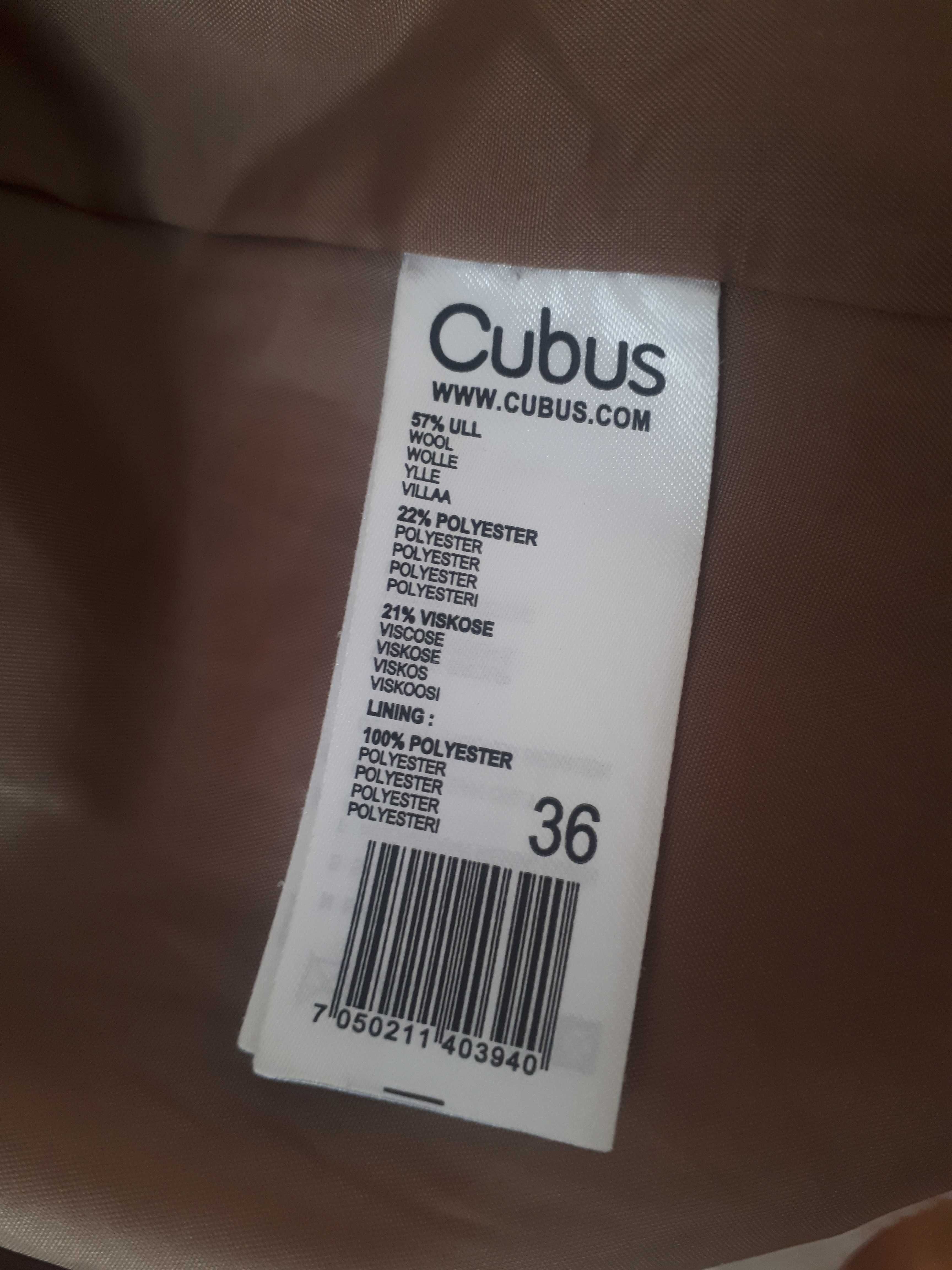 Палто Cubus, M, вълна+ Burberry топъл шал, като нови