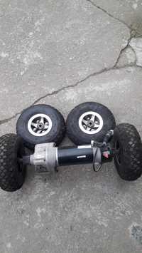 Електромотор с редуктор и гуми за инвалиден скутер